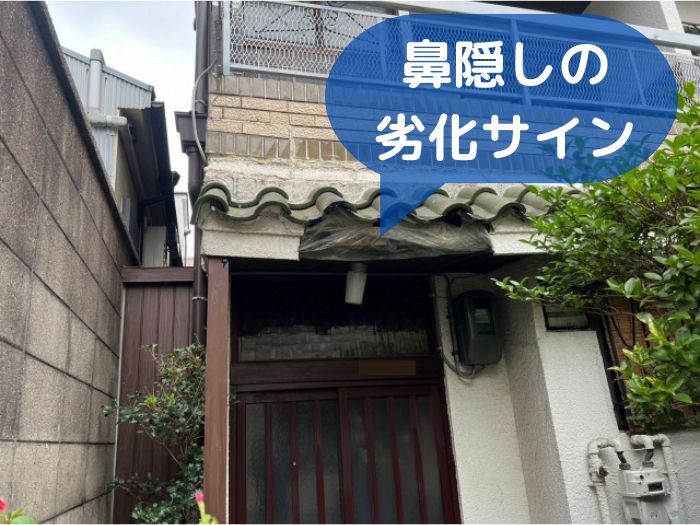 鼻隠しの劣化サイン