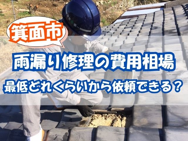 箕面市で雨漏り調査